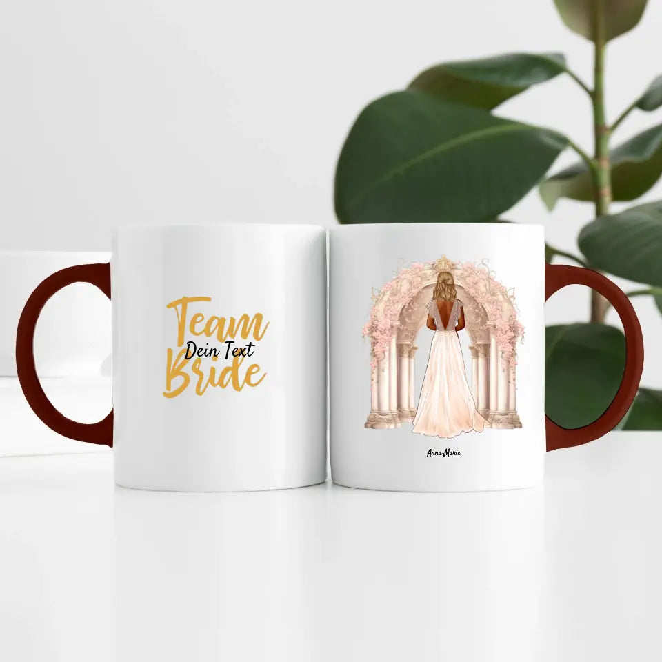 Team Braut ( 1 Person ) | Personalisierte Tasse