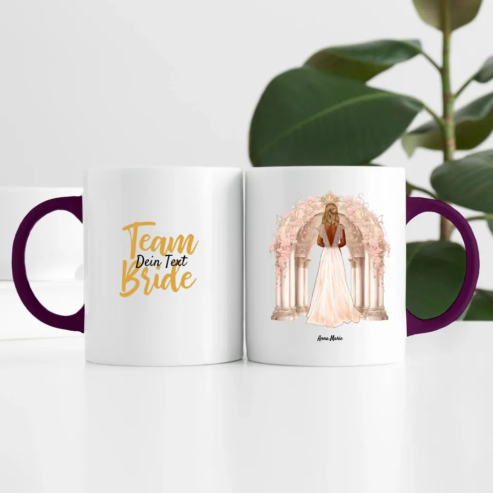 Team Braut ( 1 Person ) | Personalisierte Tasse