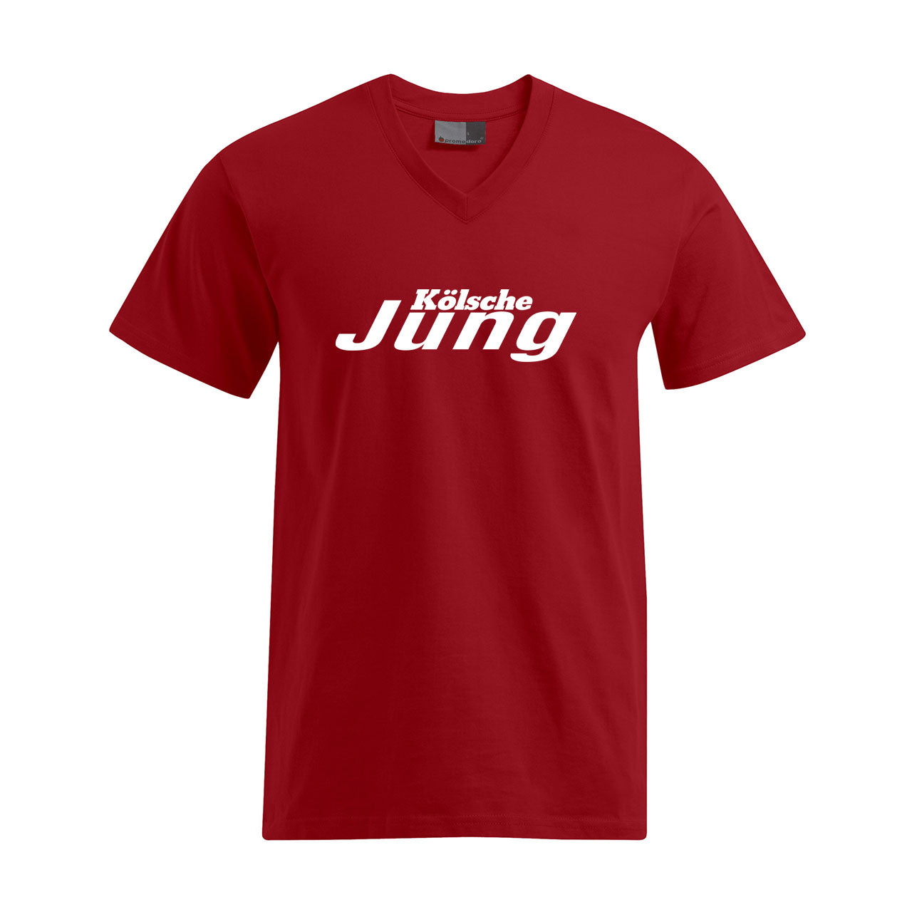 Herren T-Shirt mit V-Ausschnitt - Kölsche Jung