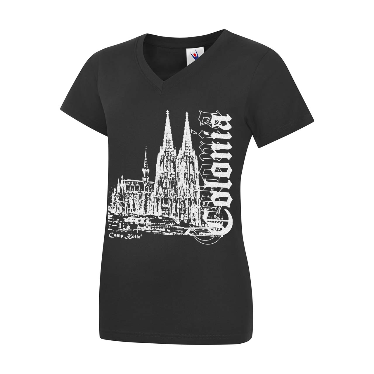 Damen T-Shirt mit V-Ausschnitt - Dom Colonia