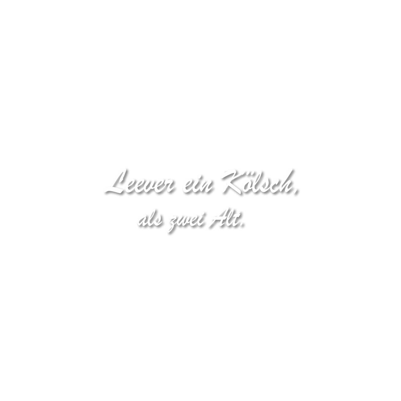 Aufkleber - Leever ein Kölsch