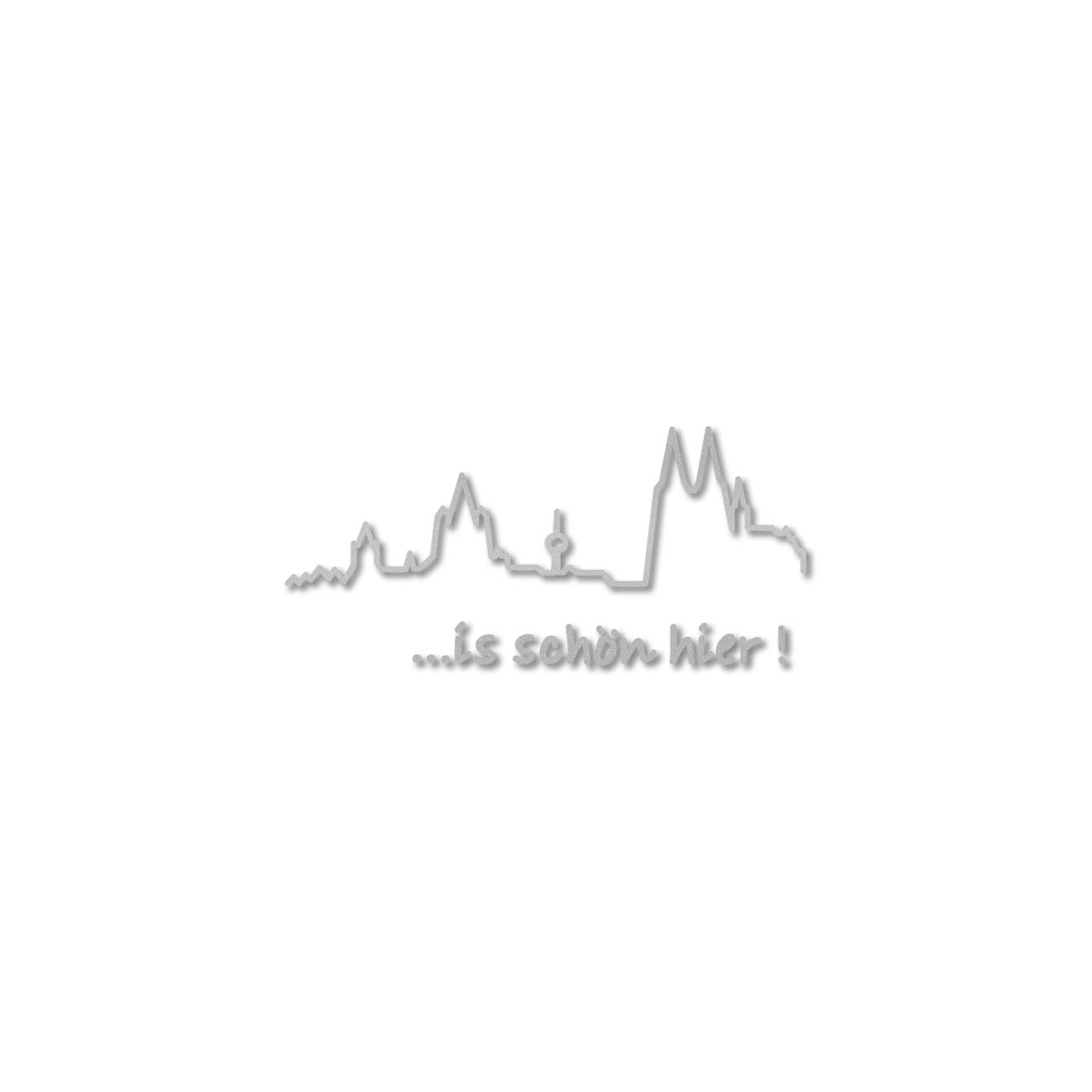 Aufkleber - is schön hier