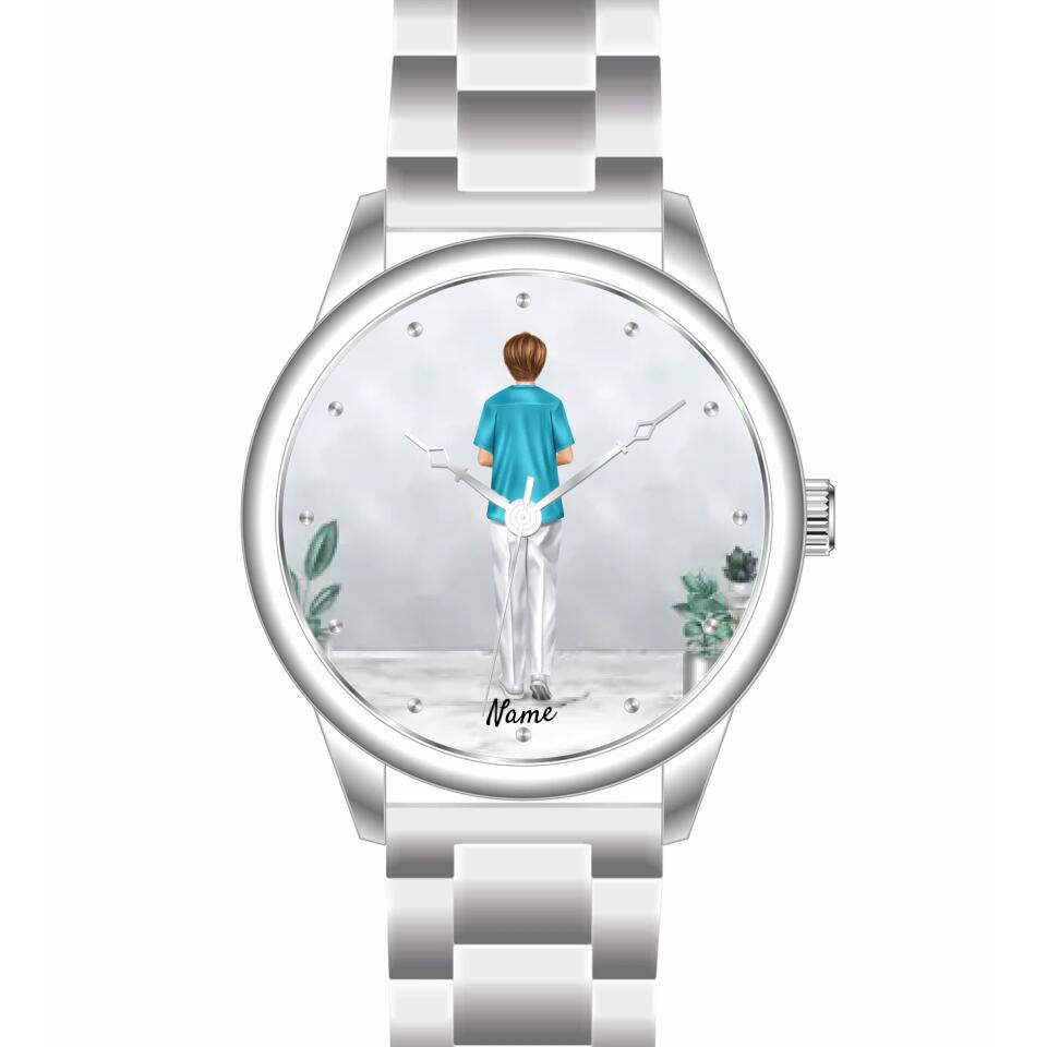 Krankenwester/Pflege/Ärztin | Personalisierte Armbanduhr (Unterschiedliche Uhr-Modelle wählbar!)
