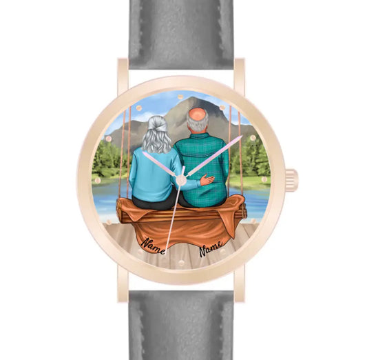 Oma & Opa | Personalisierte Armbanduhr (Unterschiedliche Uhr-Modelle wählbar!