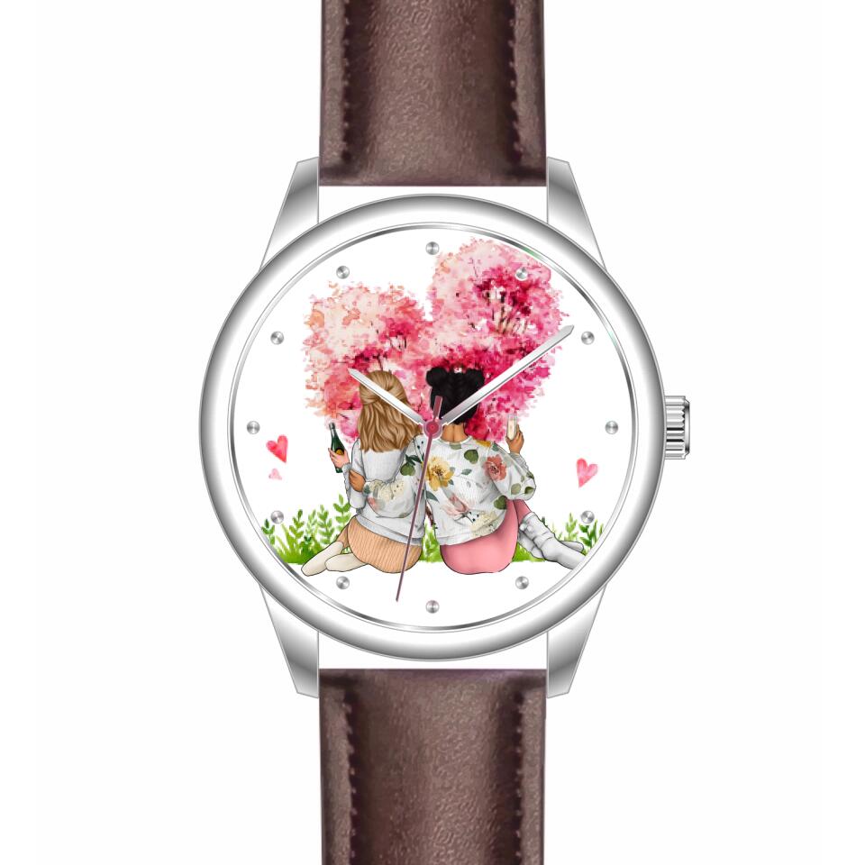 Schwestern| Personalisierte Armbanduhr (Unterschiedliche Uhr-Modelle wählbar!