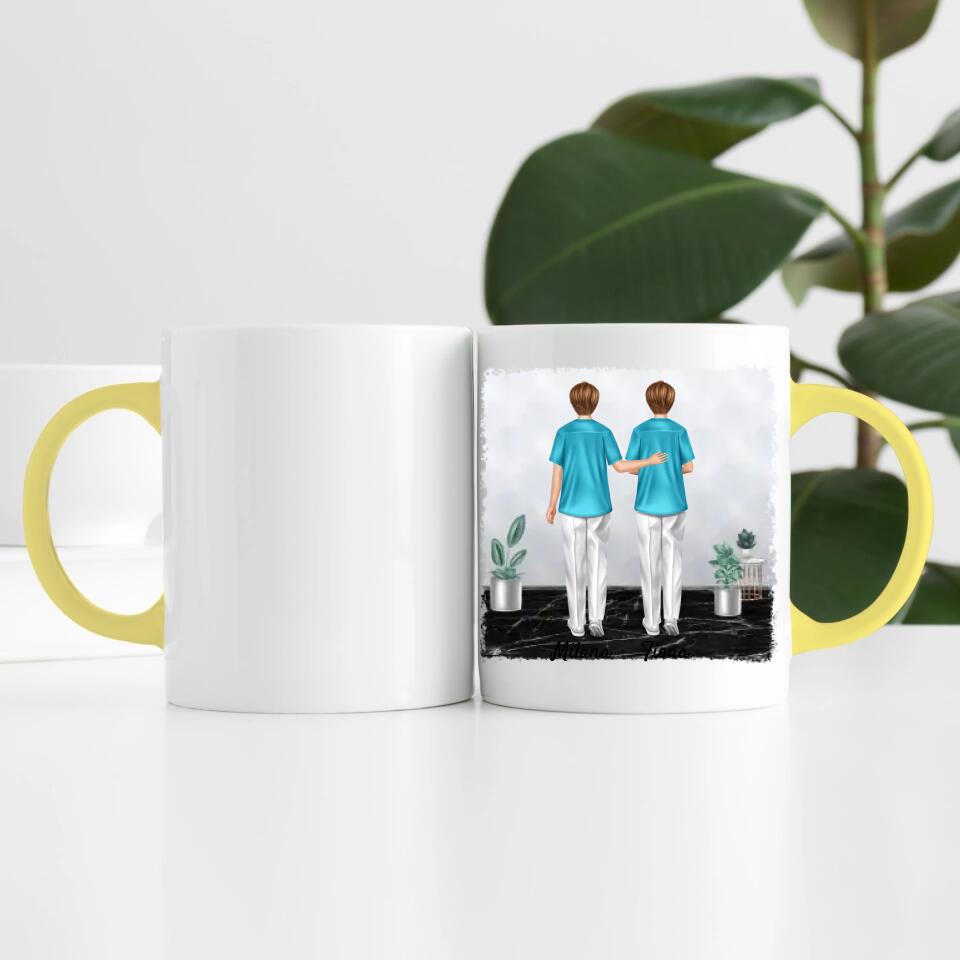Krankenschwestern | Pflege-Freunde | Personalisierte Tasse