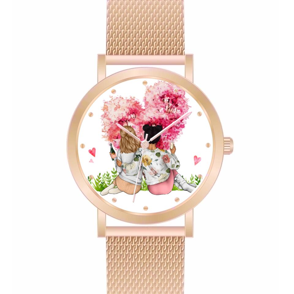 Beste Freundinnen | Personalisierte Armbanduhr (Unterschiedliche Uhr-Modelle wählbar!
