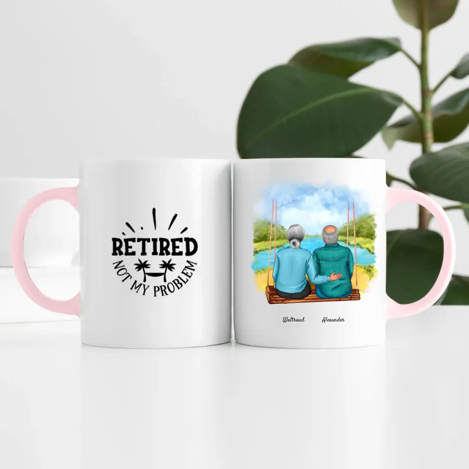 Wir sind in Rente (2 Personen) | Personalisierte Tasse