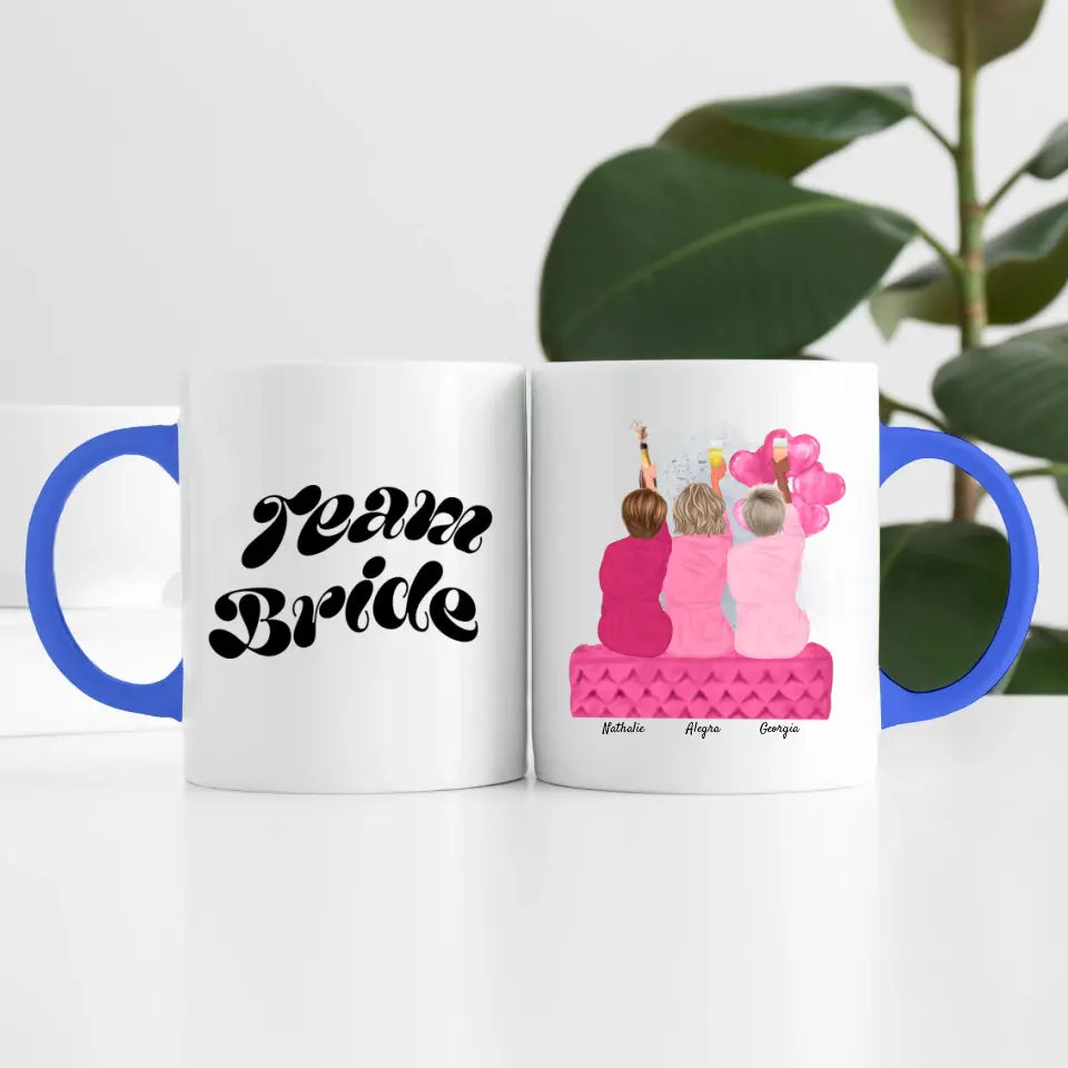 Junggesellinnen Abschied (3 Personen) | Personalisierte Tasse