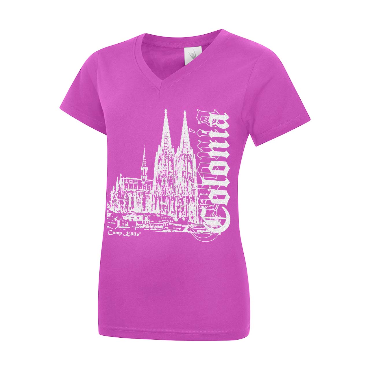 Damen T-Shirt mit V-Ausschnitt - Dom Colonia