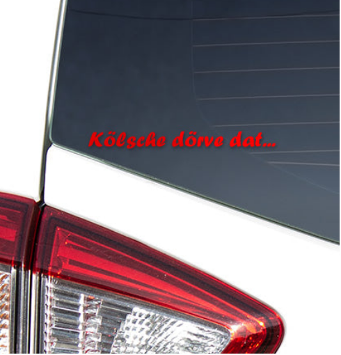 Aufkleber - Kölsche dörve dat